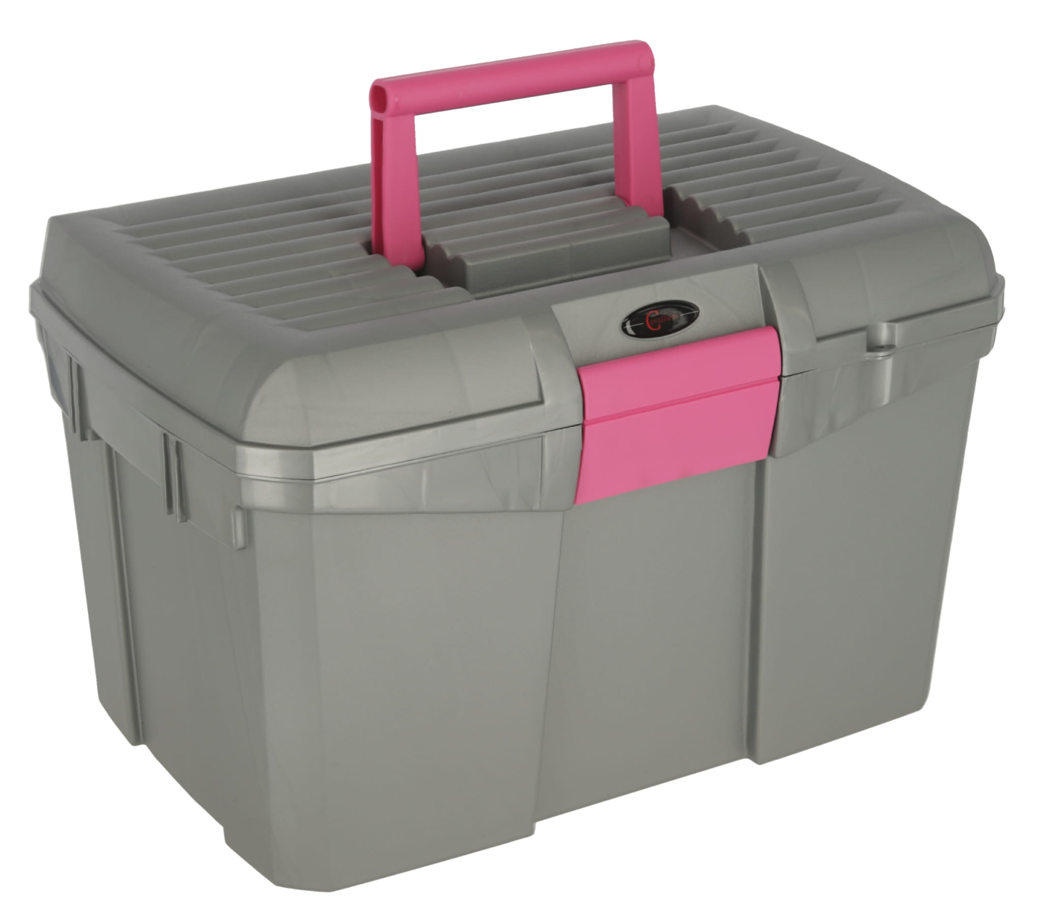 Skrzynka na akcesoria Siena szary/różowy Covalliero - Cavalo